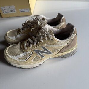 New Balance 990v4 “Off White” Tan Suede Mesh – Size 10 D (M) – Made in USA